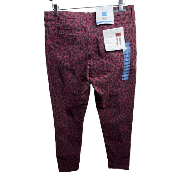 Social Standard by Sanctuary Leopard Mid Rise Ankle Skinny Jeans Size 10 - Picture 2 of 10